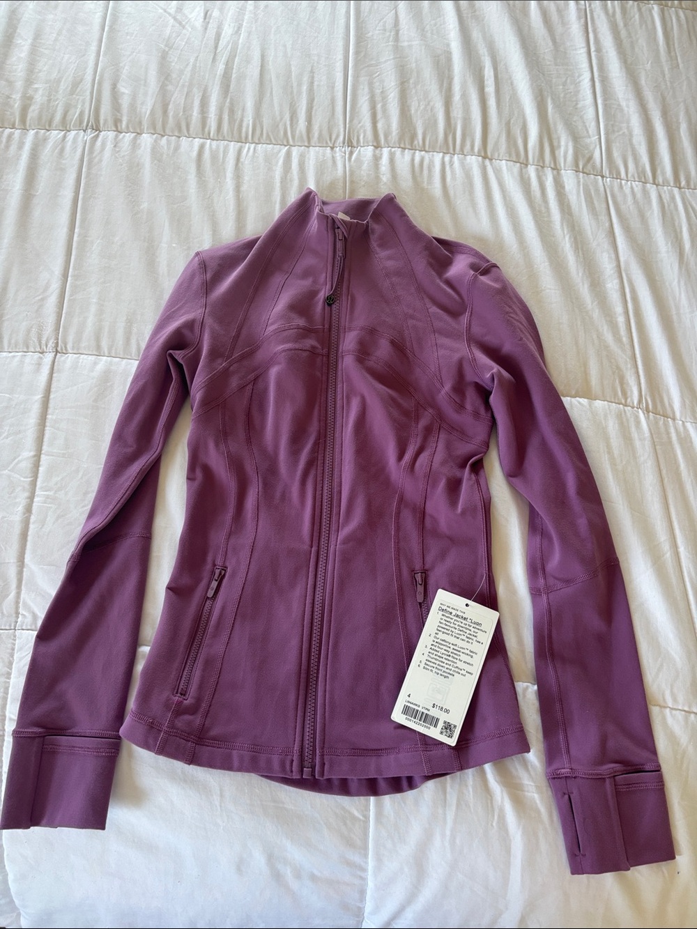lululemon Define Jacket Luon Plum Full-Zip Bomber Jacket